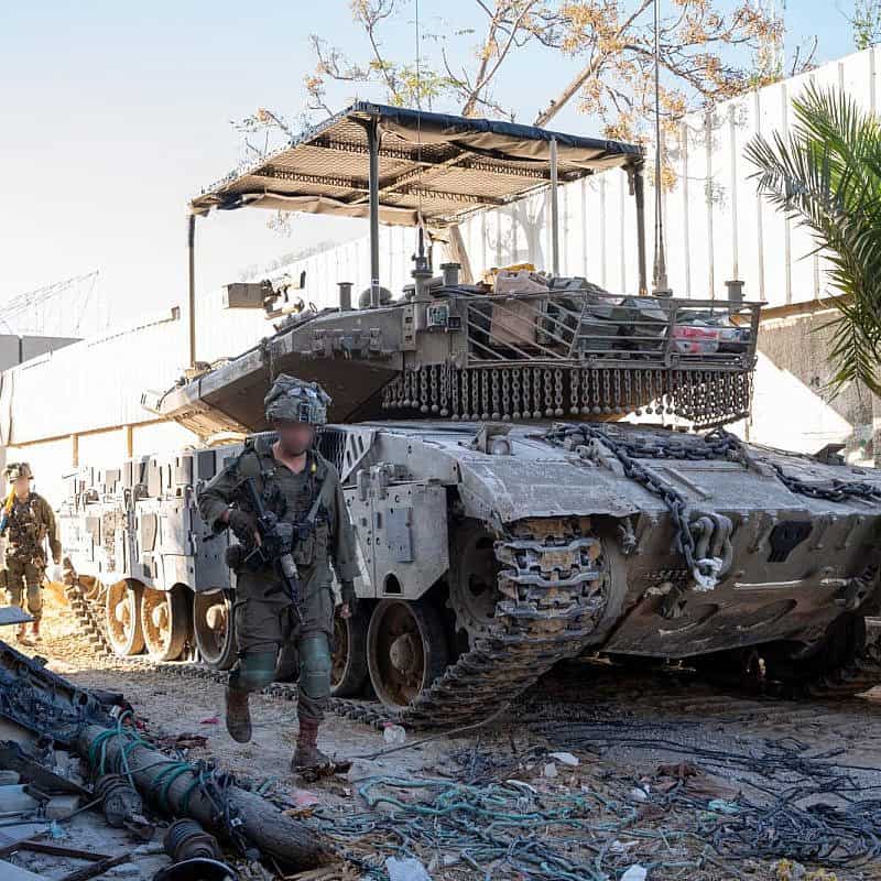 Israeli forces operating in the Gaza Strip on Feb. 26, 2024. Credit: IDF.