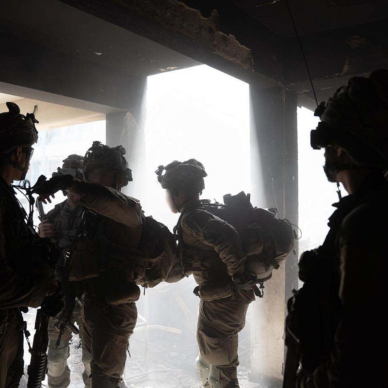 Israeli soldiers during operational activity in the Gaza Strip on Feb. 18, 2024. Credit: IDF.