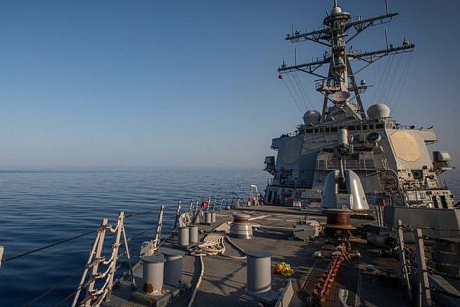 U.S. Central Command forces shot down one anti-ship ballistic missile and three one-way attack unmanned aerial systems launched from Iranian-backed, Houthi-controlled areas of Yemen towards the “USS Carney” in the Red Sea, on March 5, 2024. Credit: Courtesy.