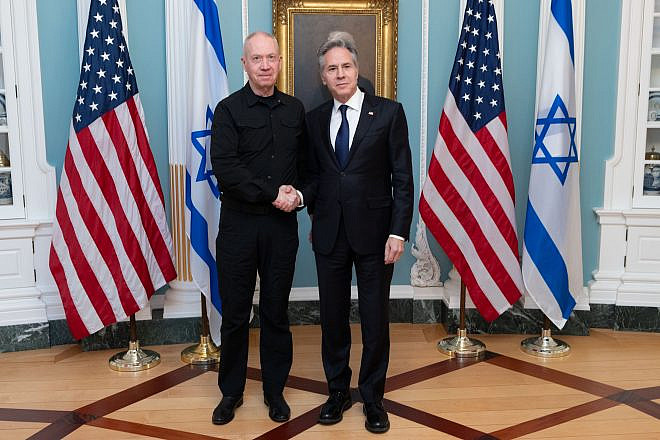U.S. Secretary of State Antony Blinken meets with Yoav Gallant, the Israeli defense minister, at the Department of State in Washington, D.C. on March 25, 2024. Credit: Chuck Kennedy/U.S. State Department.