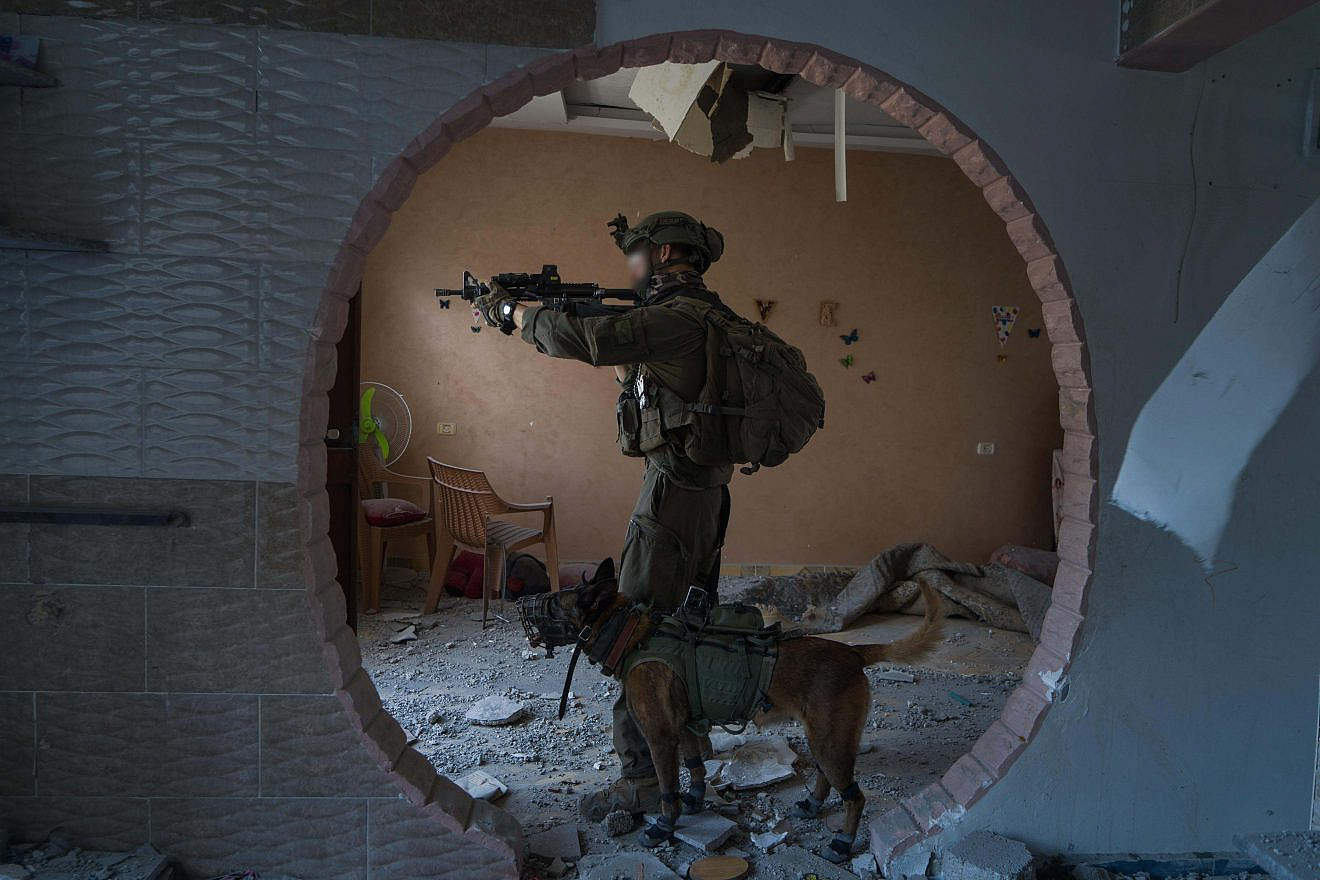 Israeli forces operating in the Gaza Strip, March 9, 2024. Credit: IDF.