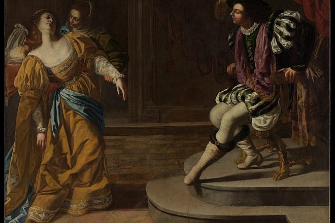 Artemisia Gentileschi's 1620s painting "Esther before Ahasuerus" in the collection of the Metropolitan Museum of Art in New York. Source: Public domain.