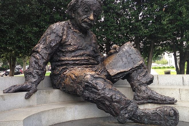 Albert Einstein memorial at the National Academy of Sciences in Washington, D.C. Photo by Menachem Wecker.