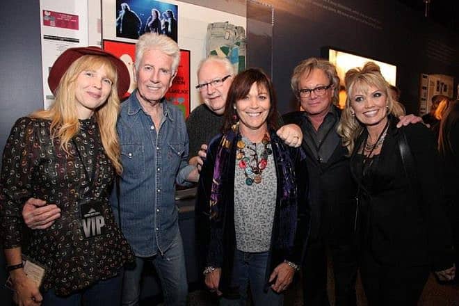 From left: Amy and Graham Nash, from left, David and Ellen Spero, Eric and Amy Carmen at the Rock & Roll Hall of Fame in Cleveland. Credit: Courtesy.