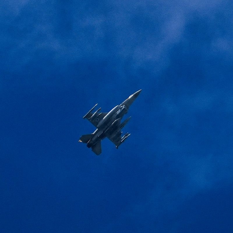 An IAF fighter jet returns after an airstrike in Southern Lebanon, March 10, 2024. Photo by Ayal Margolin/Flash90.