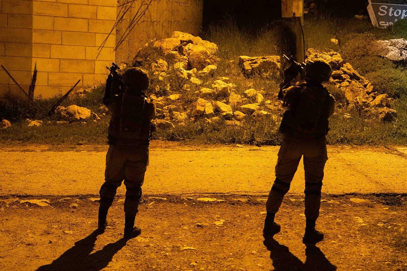 Israeli forces operating in Judea and Samaria, March 26, 2024. Credit: IDF.