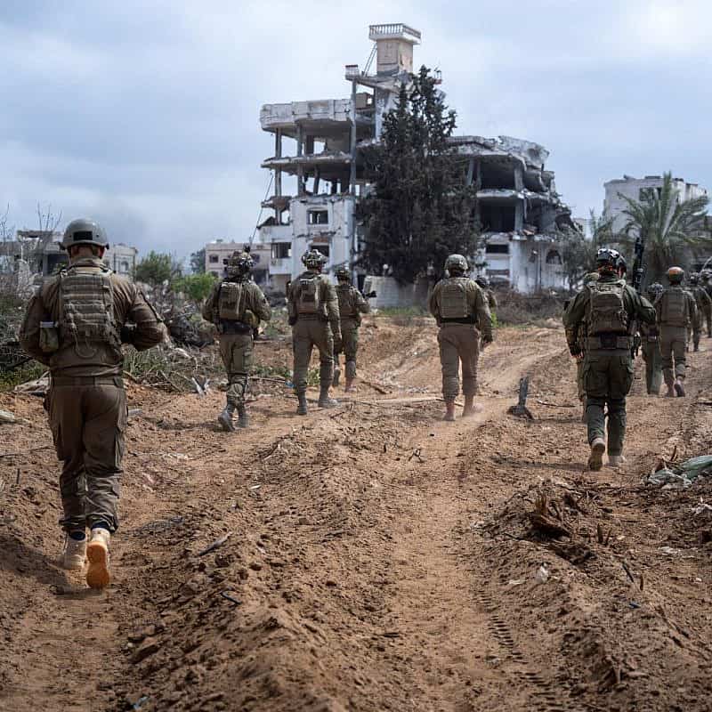 Israeli troops operating in the Gaza Strip, March 23, 2024. Credit: IDF.