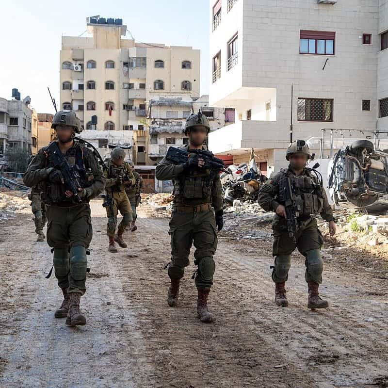 Israeli troops operating in the Gaza Strip, March 23, 2024. Credit: IDF.