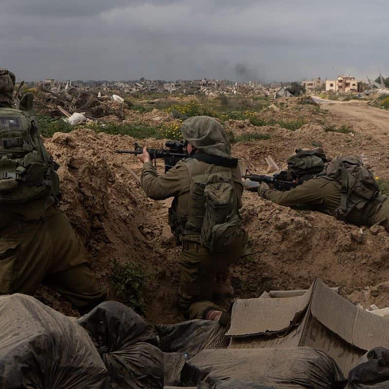 Israeli troops operating in the Gaza Strip, March 23, 2024. Credit: IDF.