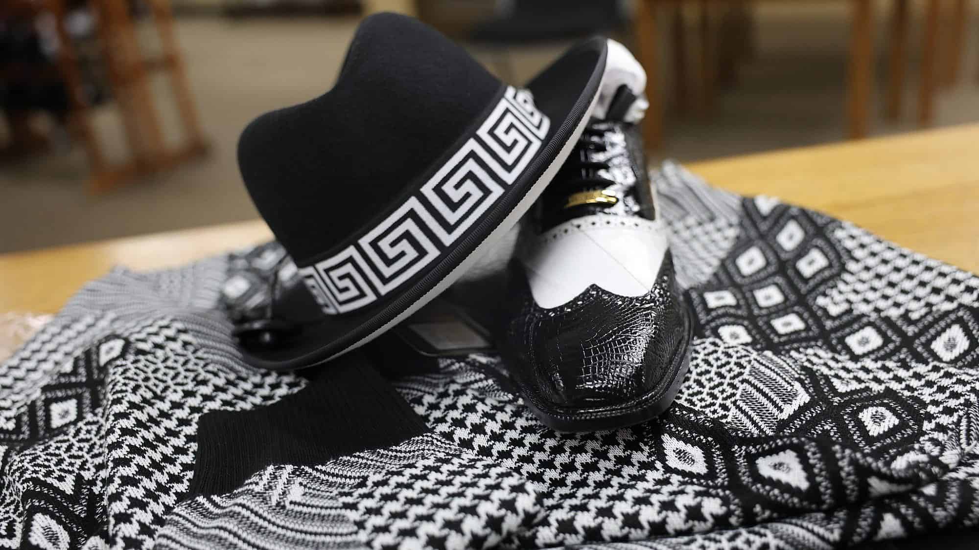 Hat and shoes at Levine Hat Company in St. Louis. Photo by Bill Motchan.