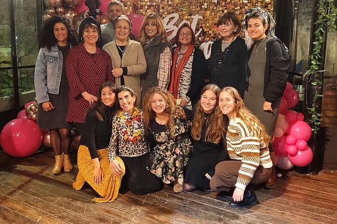 A group of women from the Jewish community in Great Neck, New York, holds a bat mitzvah party in Jerusalem for 22 girls, all victims of terror, March 2024. Photo by Sharon Altshul.