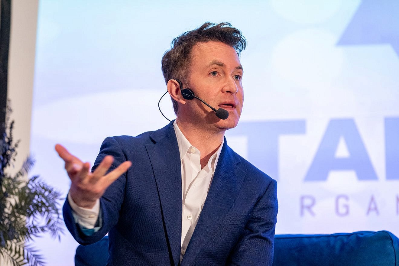 British journalist and author Douglas Murray speaks at a Tafsik event in Toronto, Canada, on Feb. 28, 2024. Credit: Shawn Goldberg/Tafsik.