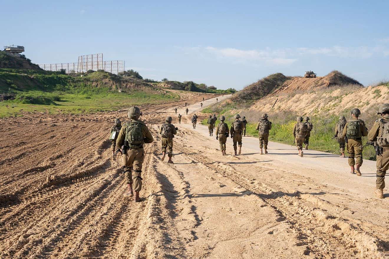 Israeli troops operating in the Gaza Strip, March 4, 2024. Credit: IDF.