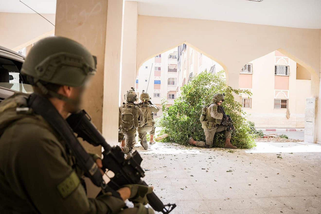 Israeli forces during operational activities in the Gaza Strip on March 13, 2024. Credit: IDF.