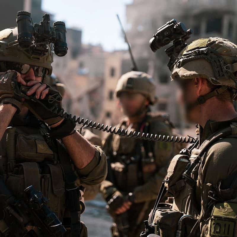 Israeli forces operating in the Gaza Strip on March 30, 2024. Credit: IDF.