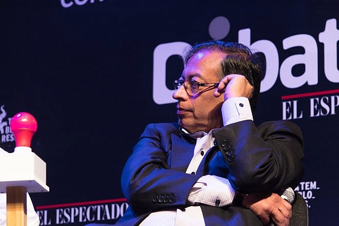 Colombian President Gustavo Petro during a debate on Nov. 22, 2021. Credit: Arturo Larrahondo/Shutterstock.