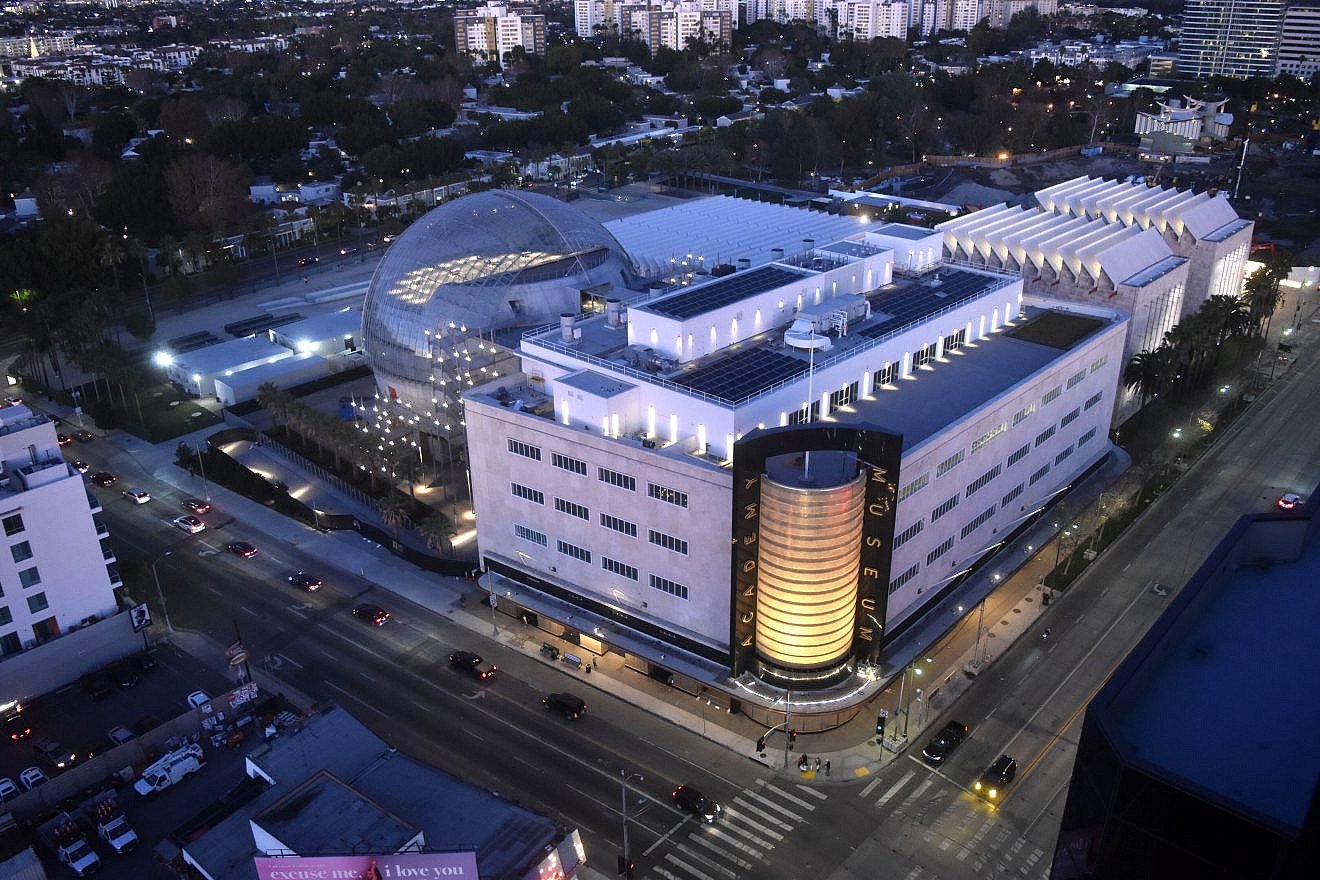 Aerial shot of the Academy Museum of Motion Pictures. Credit: Courtesy of Academy Museum Foundation.