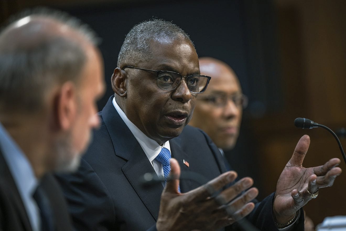 U.S. Secretary of Defense Lloyd Austin testifies at a Senate Armed Services Committee hearing on the Department of Defense fiscal 2025 budget request at the Hart Senate Office Building on April 9, 2024. Credit: Chad J. McNeeley/U.S. Department of Defense.