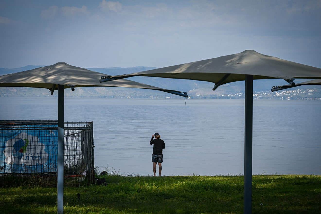A view of the Sea of Galilee in northern Israel, April 9, 2024. Photo by Michael Giladi/Flash90.