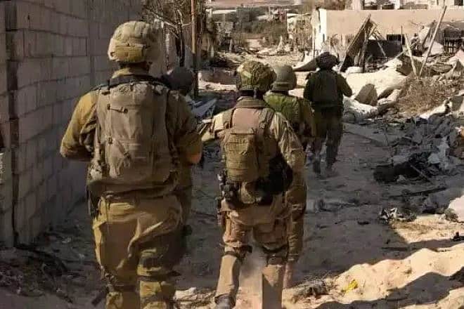 Israeli soldiers in Gaza. Credit: IDF Spokesperson's Unit.