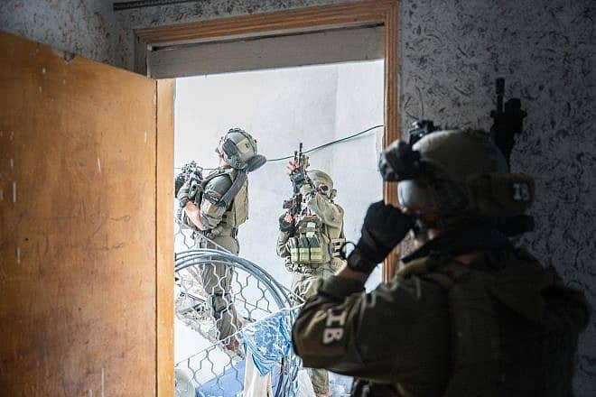 Israeli soldiers in the Gaza Strip, April 4, 2024. Credit: IDF.