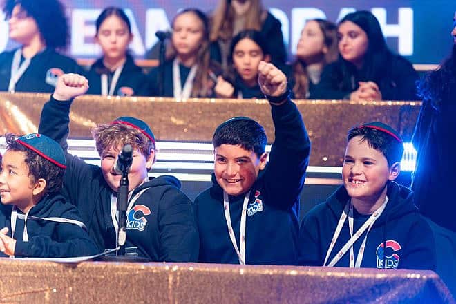 Participants in the JewQ International Championship event in Stamford, Conn., on April 7, 2024. Credit: Sholem Srugo/Merkos 302.
