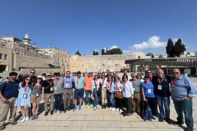 AFMDA mission participants at the Western Wall. Credit: Courtesy of American Friends of Magen David Adom.