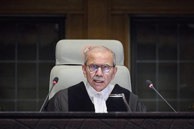 Nawaf Salam, judge and president of the International Court of Justice, during the court's ruling that Israel must cease military operations in Rafah, the southernmost city in the Gaza Strip, May 24, 2024. Credit: Bastiaan Musscher/U.N. Photo/ICJ-CIJ.