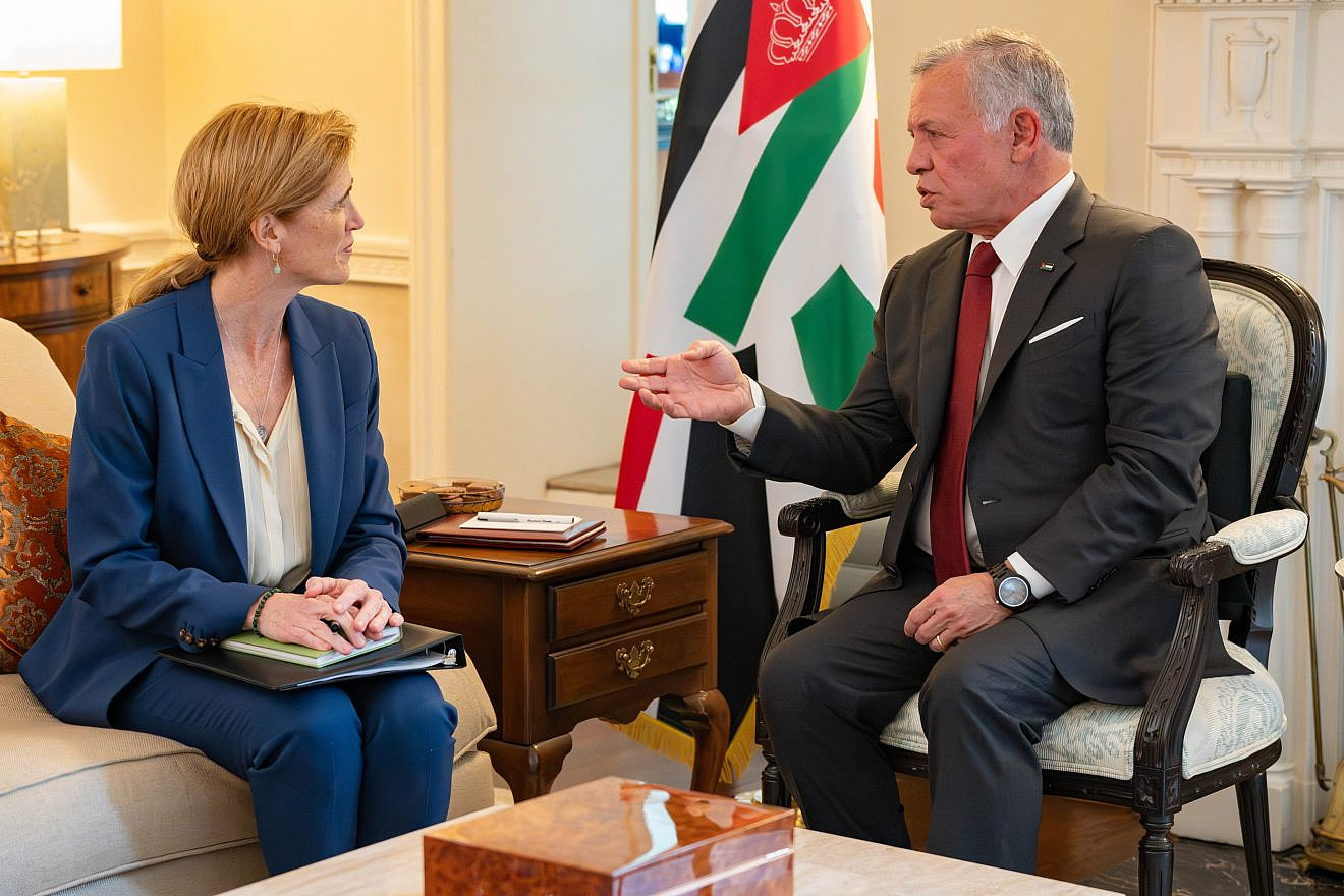 USAID Administrator Samantha Power meets with Abdullah II, of Jordan, May 6, 2024. Credit: U.S. Agency for International Development.