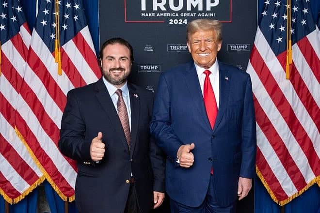 Florida congressional candidate Bryan Leib with former president and 2024 Republican presidential candidate Donald Trump. Credit: Courtesy of Bryan Leib.
