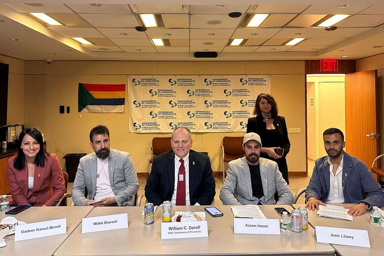 A delegation of Druze Arabs visited Miami, New York City and Washington, D.C., meeting with Conference of Presidents of Major Jewish Organizations CEO William Daroff and other communal leaders from April 9 to April 21, 2024. Credit: Courtesy.