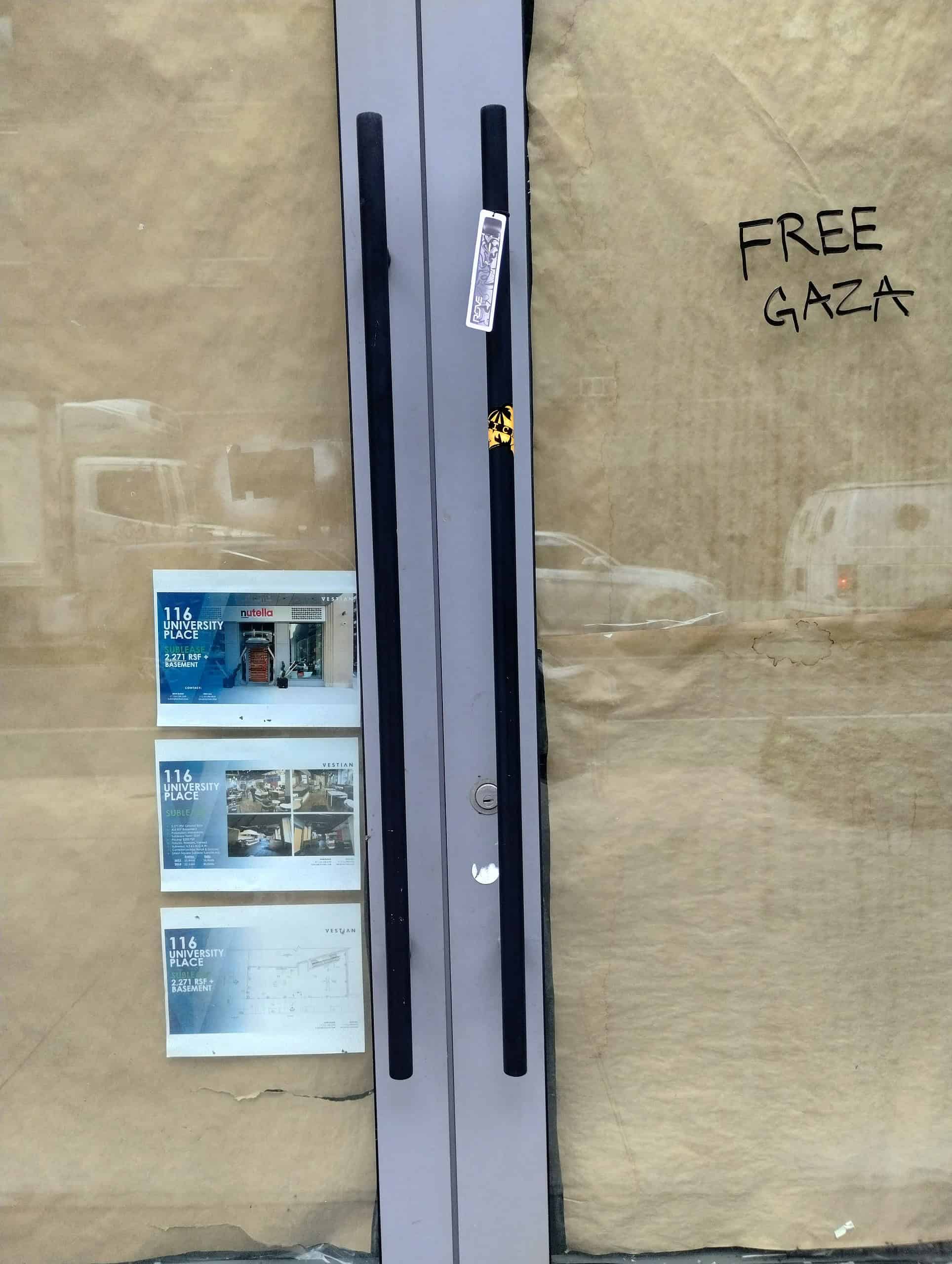 “Free Gaza” near New York University