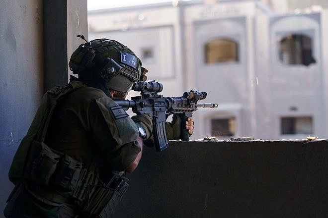 An IDF soldier during operational activity in Rafah, in the southern Gaza Strip, on May 21, 2024. Credit: IDF.