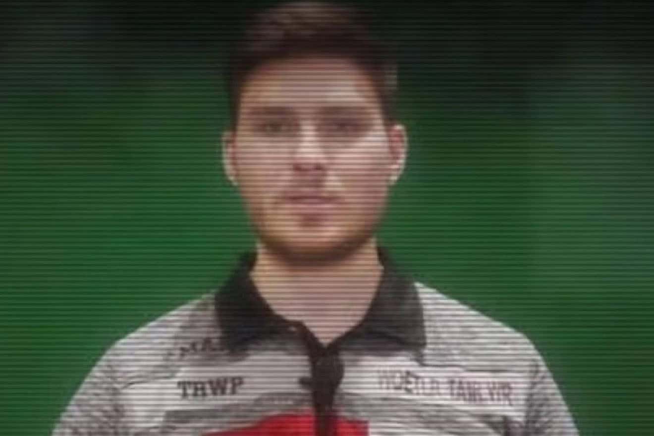Russian-Israeli hostage Alexander (“Sasha”) Trufanov, as seen in a Palestinian Islamic Jihad propaganda video on May 28, 2024. Credit: Screenshot.