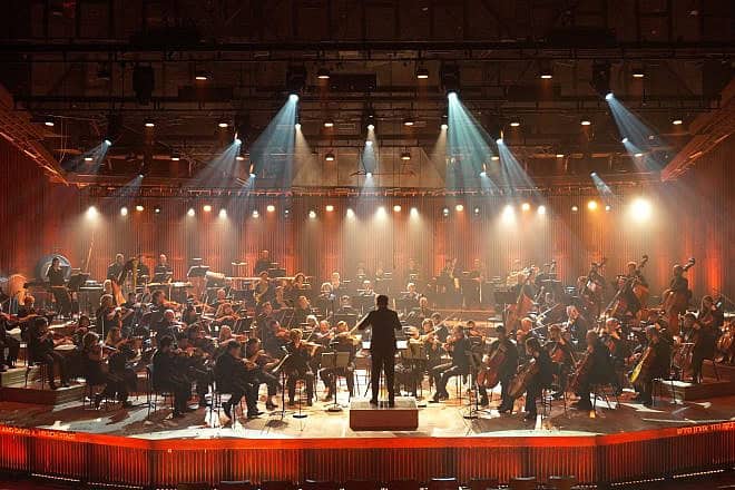 The Israel Philharmonic Orchestra at the Charles Bronfman Auditorium in Tel Aviv. Credit: Courtesy of the American Friends of the Israel Philharmonic.