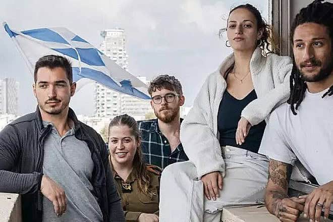 From left, lone soldiers Jonathan Lambert, Rachel Cohen, Ram Neumark, Hadar Shay Omram and Daniel Gerstein. Photo by Avishag Shaar-Yashuv.