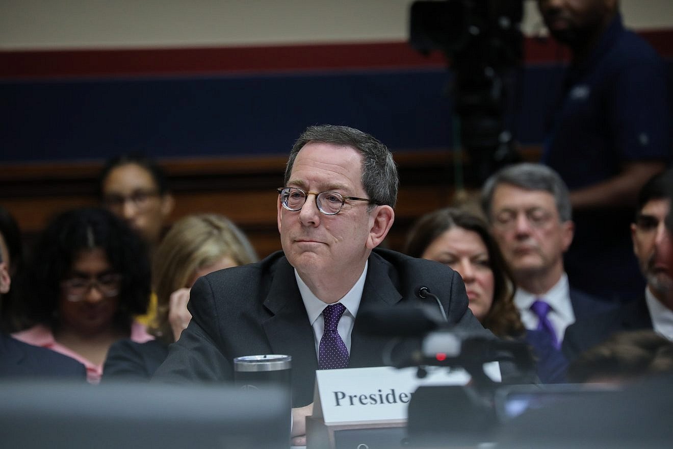 Michael Schill, president of Northwestern University, testifies during a hearing of the U.S. House Committee on Education and the Workforce, May 23, 2024. Credit: House Committee on Education and the Workforce.