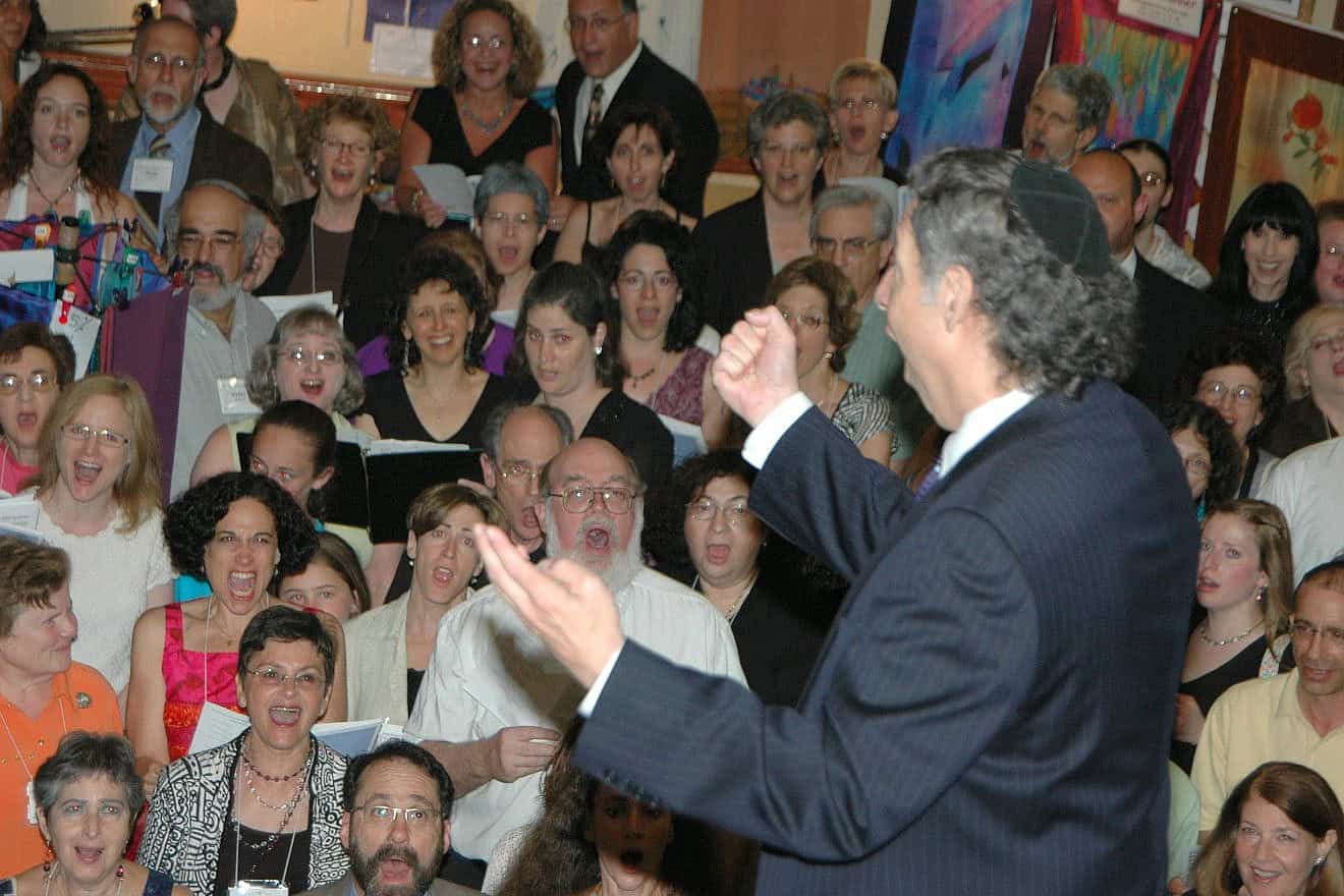 Participants at the North American Jewish Choral Festival. Credit: Courtesy of the Zamir Choral Foundation.