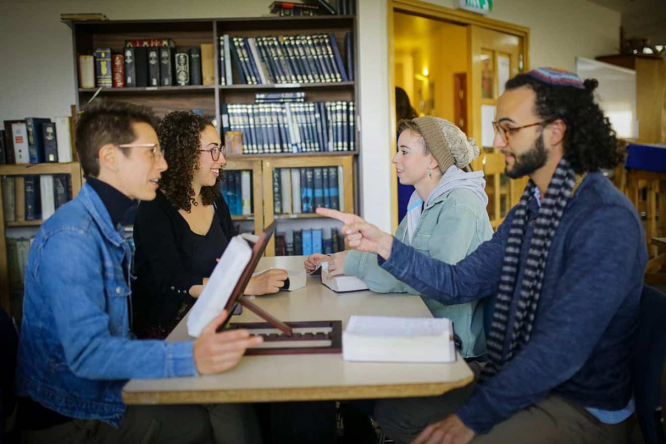 Students at the Pardes Institute of Jewish Studies in Jerusalem. Credit: Courtesy.
