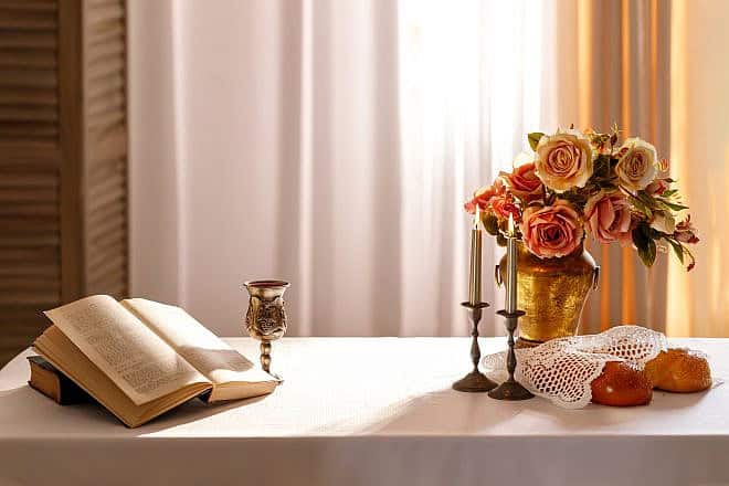 Shabbat table. Credit: Olga Mukashev/Shutterstock.