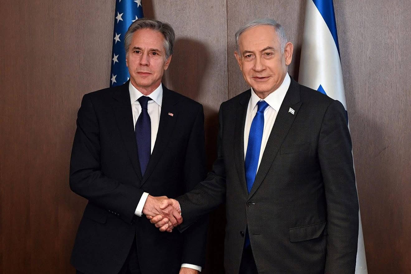 Secretary of State Antony Blinken meets with Prime Minister Benjamin Netanyahu in Jerusalem, May 1, 2024. Photo by Haim Zach/GPO.