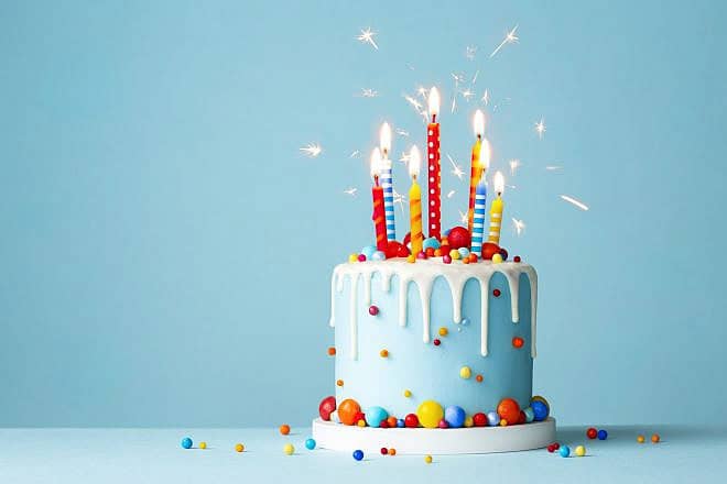 A birthday cake. Photo by Ruth Black/Shutterstock.