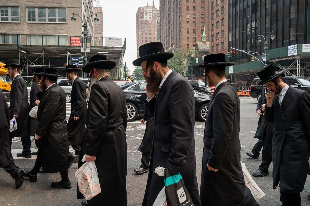 Ultra-Orthodox Jews in New York City, July 21, 2021. Credit: Wirestock Creators/Shutterstock.