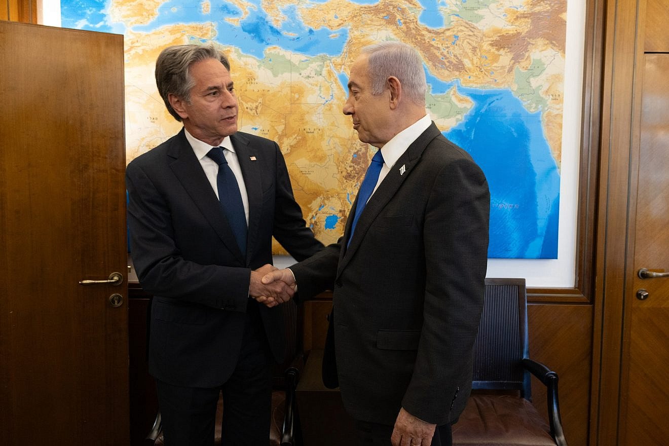 U.S. Secretary of State Antony Blinken meets with Israeli Prime Minister Benjamin Netanyahu in Jerusalem, June 10, 2024. Credit: Chuck Kennedy/U.S. State Department.