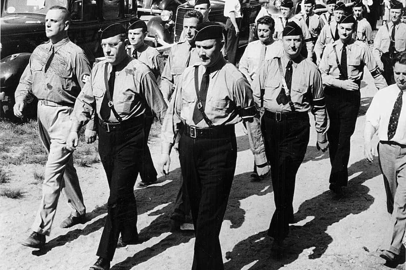 Members of the German-American Bund in July, 1939. Source: Public Domain/Wikimedia Commons.