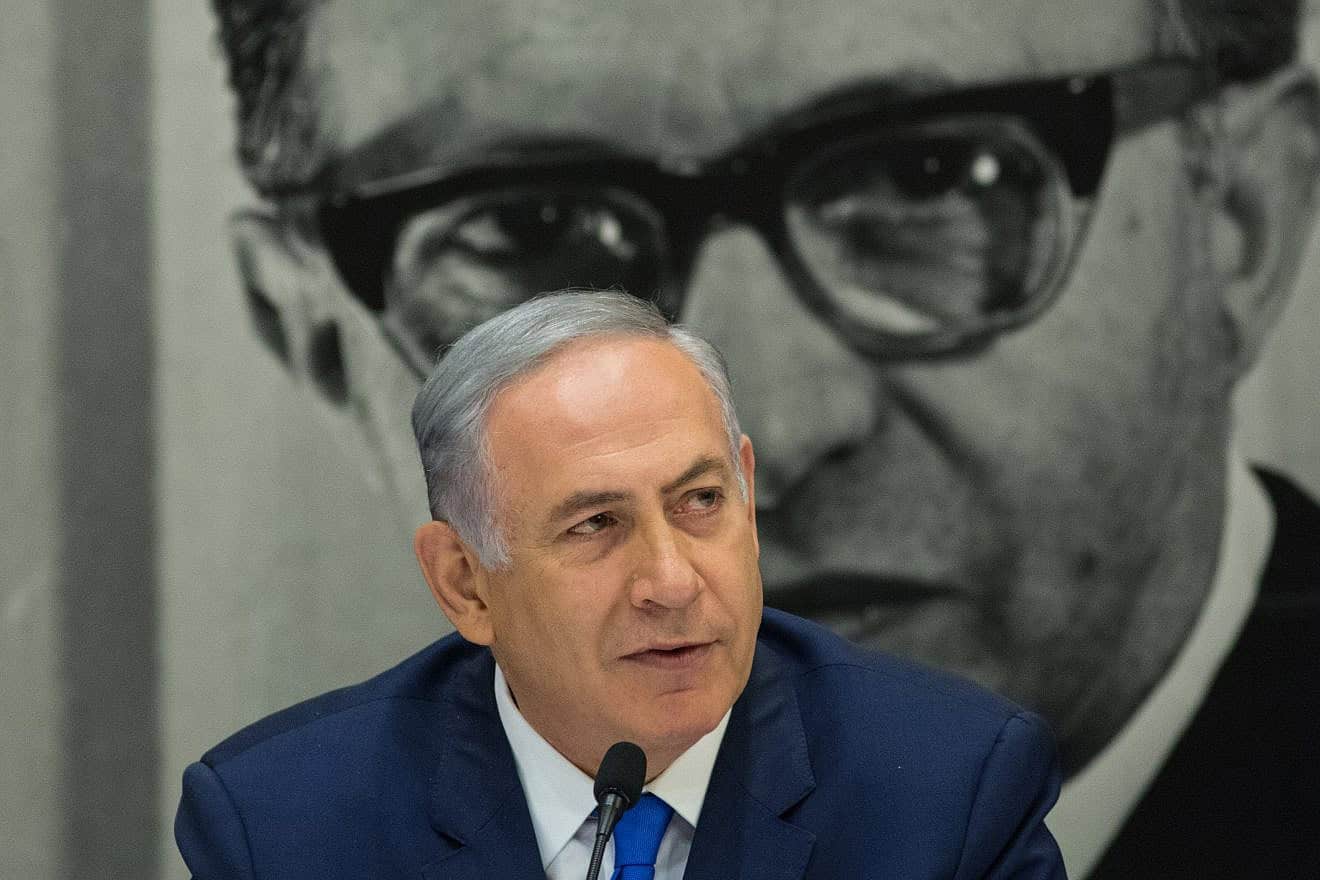 Israeli Prime Minister Benjamin Netanyahu leads the weekly Likud Party meeting at the Menachem Begin Heritage Center in Jerusalem on March 14, 2016. Photo by Yonatan Sindel/Flash90.
