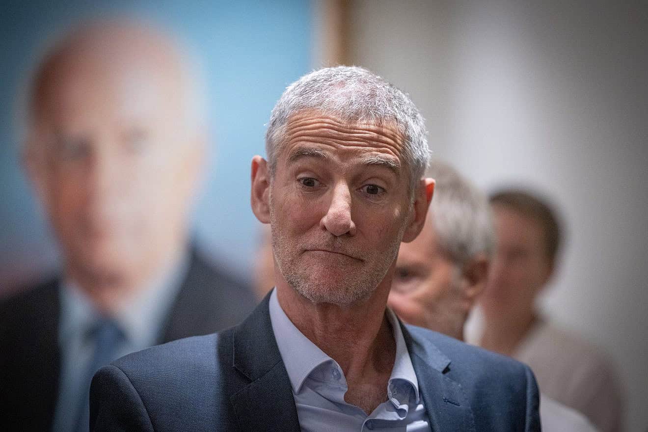 Then-Israeli Labor Party Chairman Yair Golan attends a faction meeting at the Knesset in Jerusalem, June 3, 2024. Photo by Chaim Goldberg/Flash90.