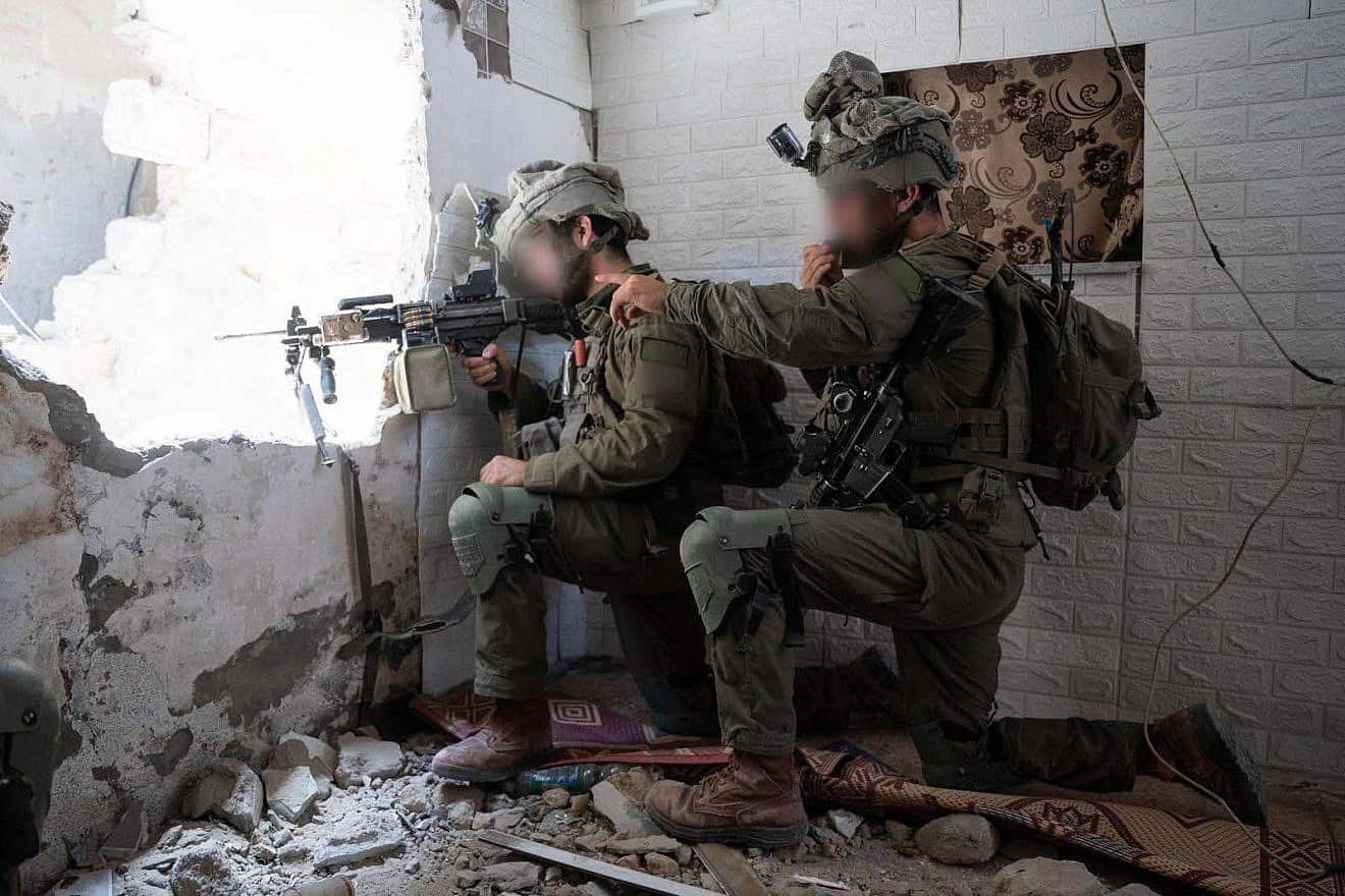 Israeli troops during operational activity in the Gaza Strip on June 14, 2024. Credit: IDF.