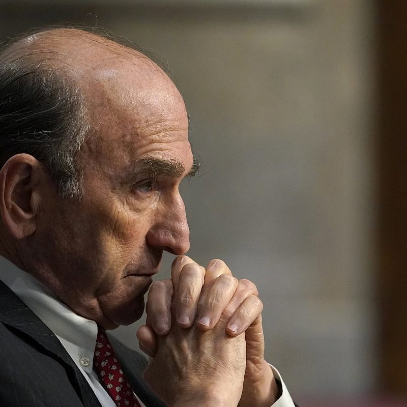 U.S. special envoy for Iran and Venezuela Elliott Abrams testifies during a Senate Committee on Foreign Relations hearing on U.S. Policy in the Middle East on Capitol Hill in Washington, D.C., on, Sept. 24, 2020. Credit: Susan Walsh-Pool/via Getty Images.
