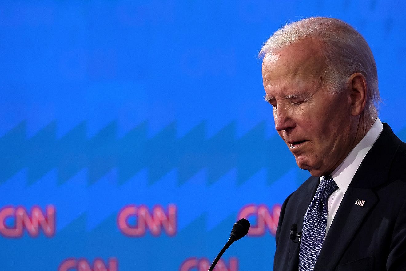 U.S. President Joe Biden participates in the “CNN Presidential Debate” at the CNN Studios in Atlanta on June 27, 2024. Photo by Justin Sullivan/Getty Images.